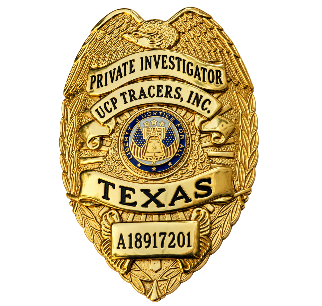 UCP Tracers Texas Private Investigator Badge